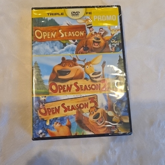 🌴5 for $25🌴 Open Season 1 2 3 Triple Feature DVD - NEW!! - Picture 1 of 6